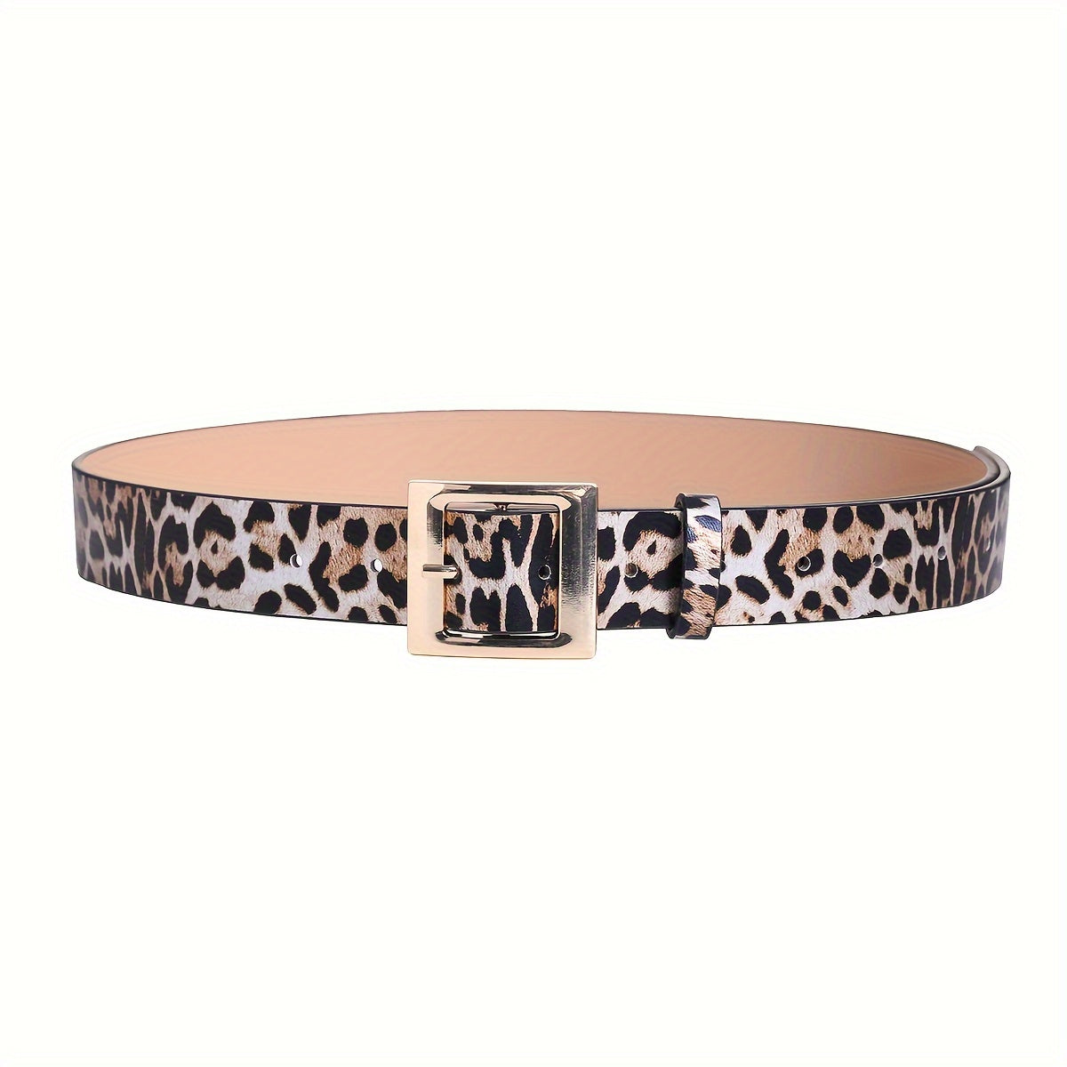 Chic Leopard Print Wide Belt