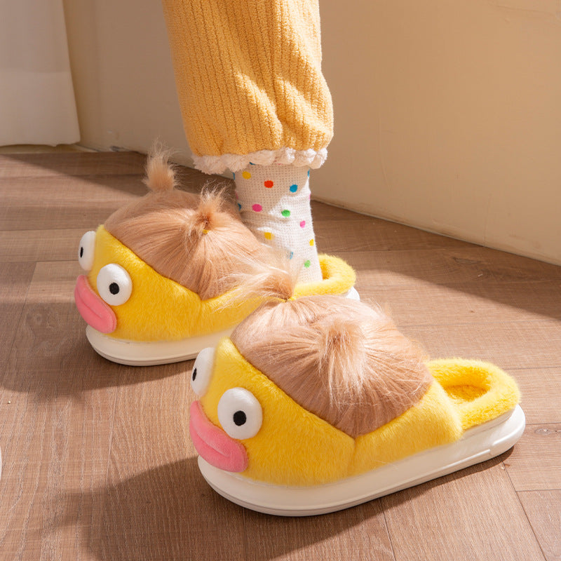 Cozy Cartoon Penguin Slippers