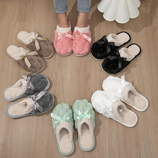 Solid Color Home Warm Slippers