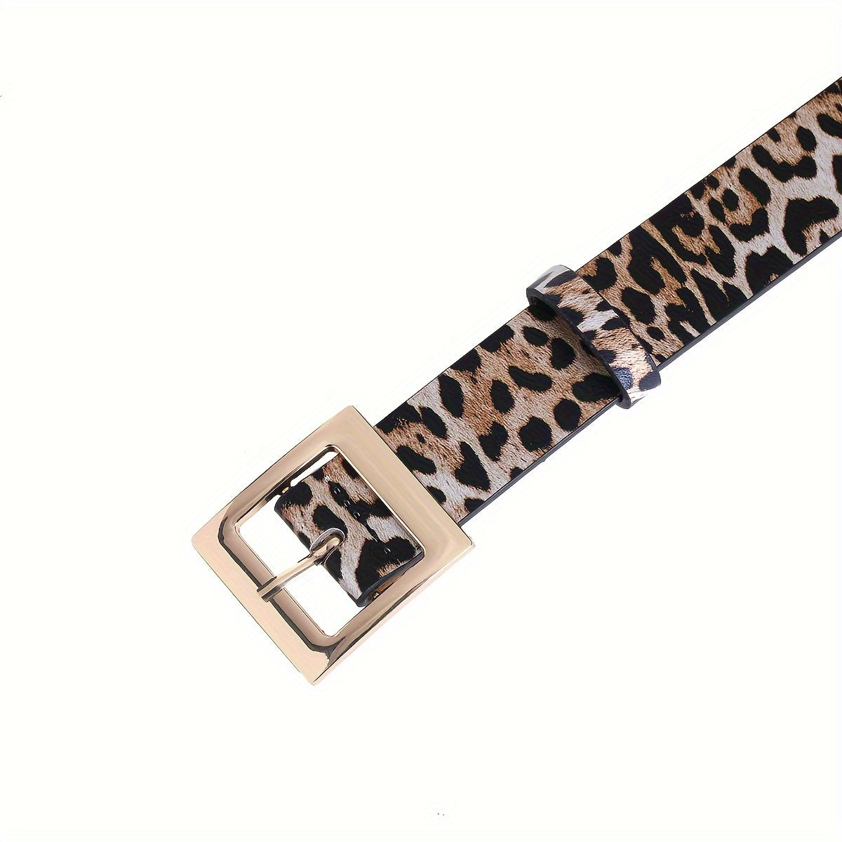 Chic Leopard Print Wide Belt