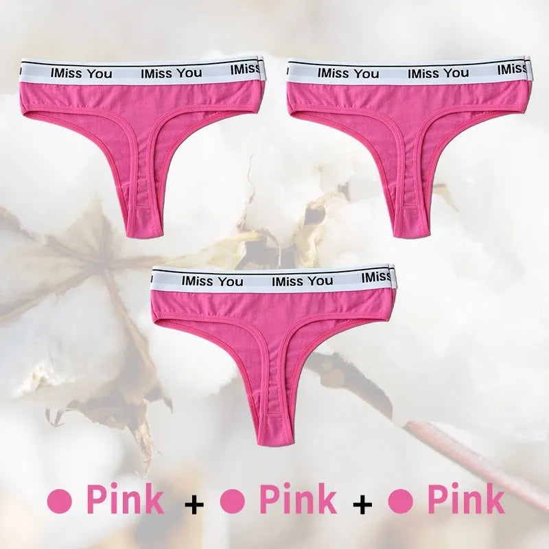 3Pcs Cotton Panties Plus