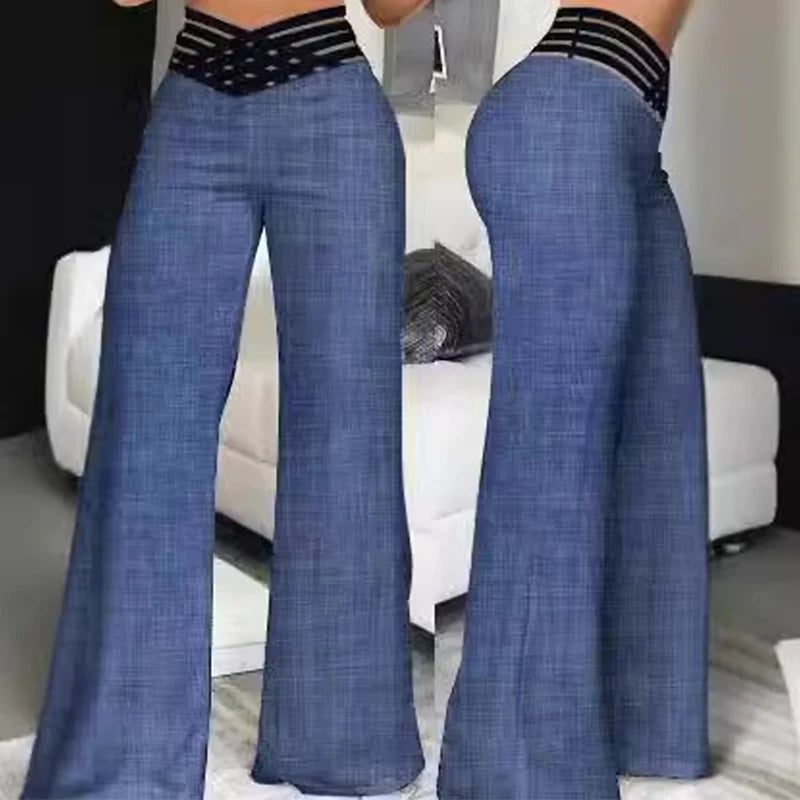 Women Wide Leg Flared Pants