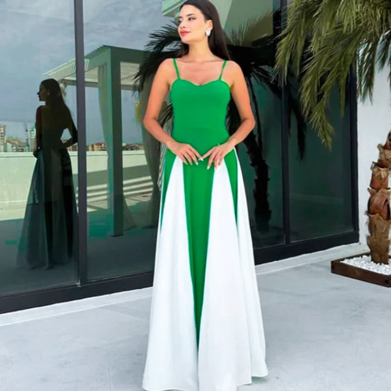 Elegant Backless Sleeveless High Waist  Chic Lady Party Robes