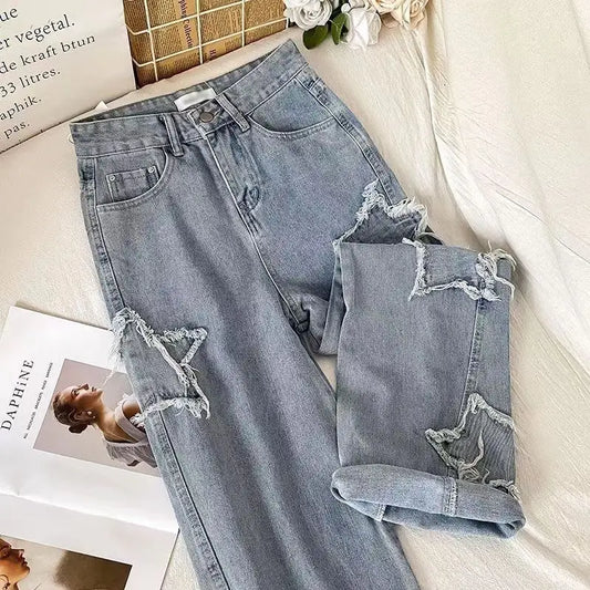 Denim Popular Ins Fashion Korean wIth Star