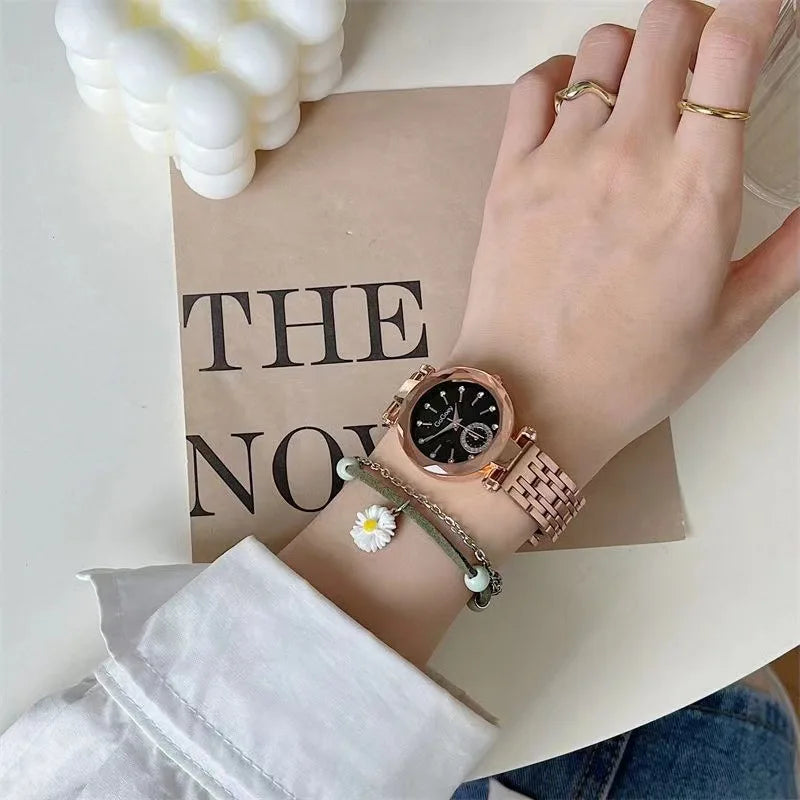 2024 New Brand Women Watches Fashion Steel Ladies Quartz Watch Reloj Mujer Marcas Famosas De Lujo gift Wristwatch Dropshipping