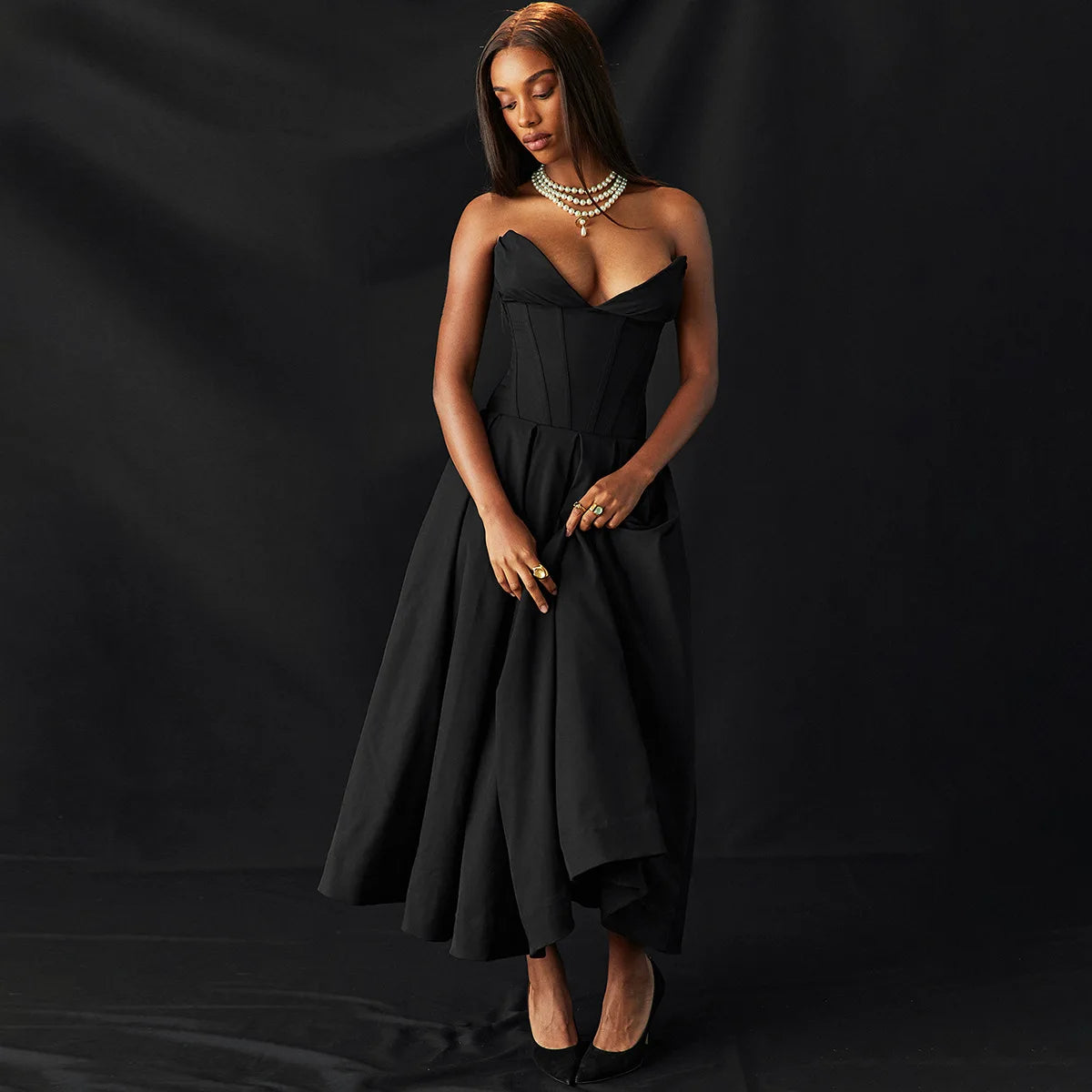 Formal Occasion Strapless Dress