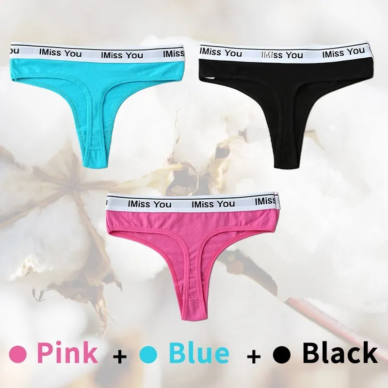 3Pcs Cotton Panties Plus