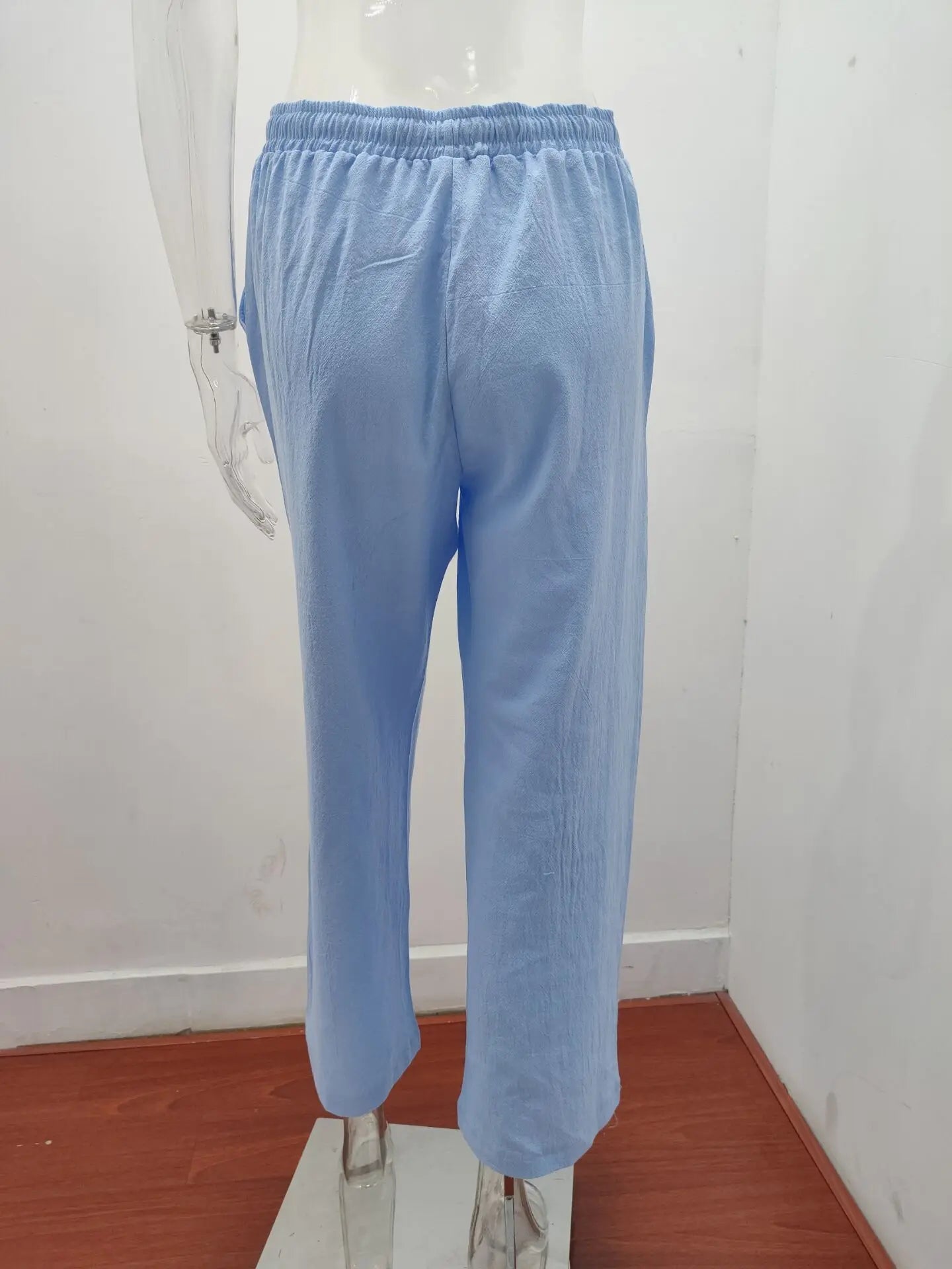 New Casual Women's Wear in Europe,  Large Loose Cotton Hemp Casual Pants