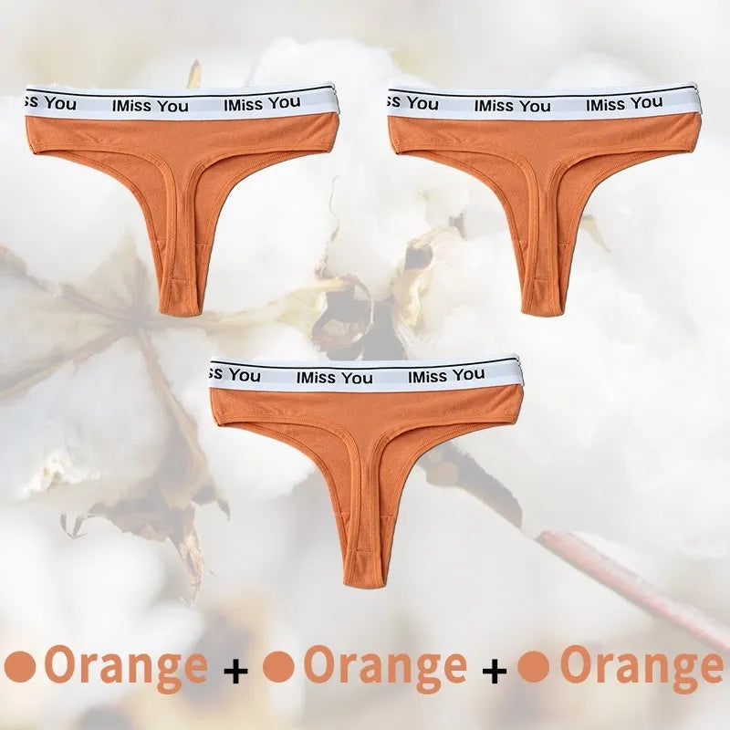 3Pcs Cotton Panties Plus