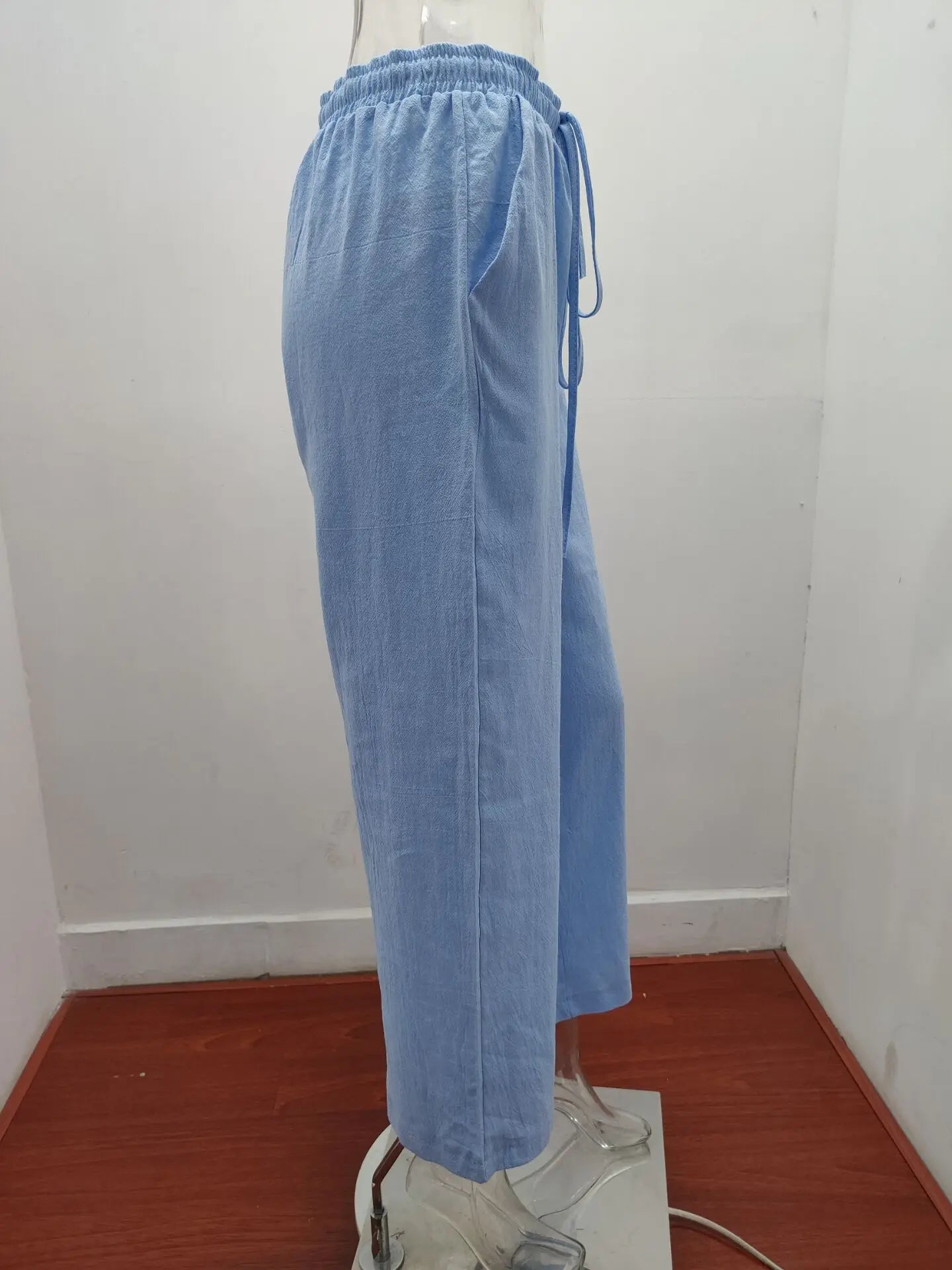 New Casual Women's Wear in Europe,  Large Loose Cotton Hemp Casual Pants