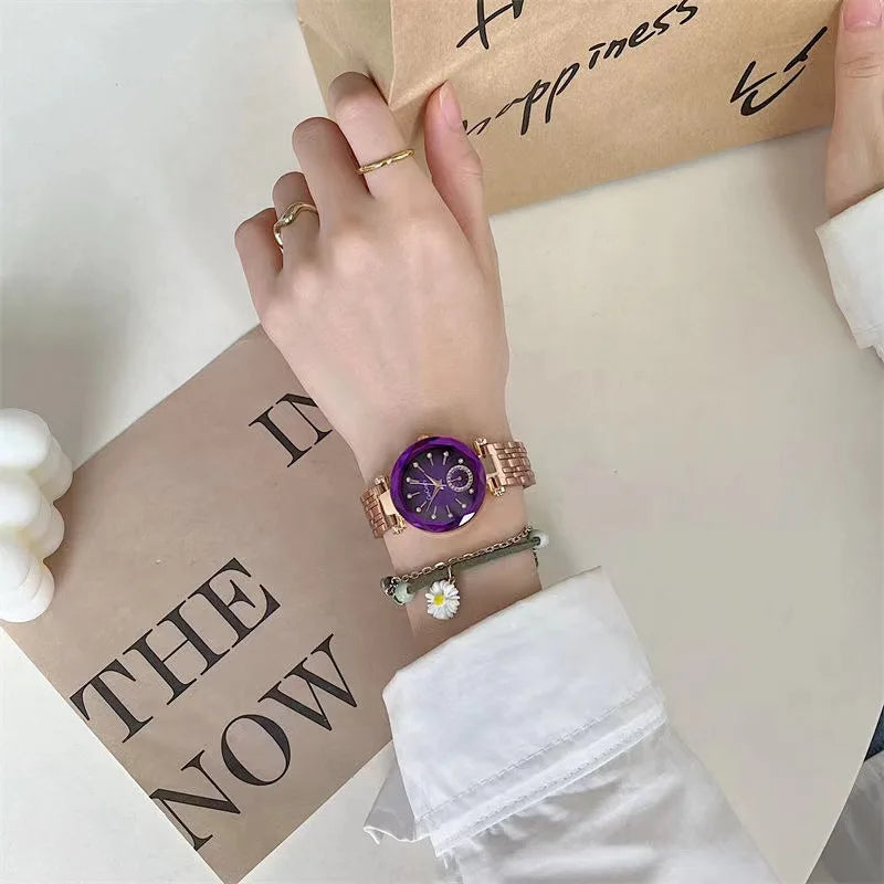 2024 New Brand Women Watches Fashion Steel Ladies Quartz Watch Reloj Mujer Marcas Famosas De Lujo gift Wristwatch Dropshipping