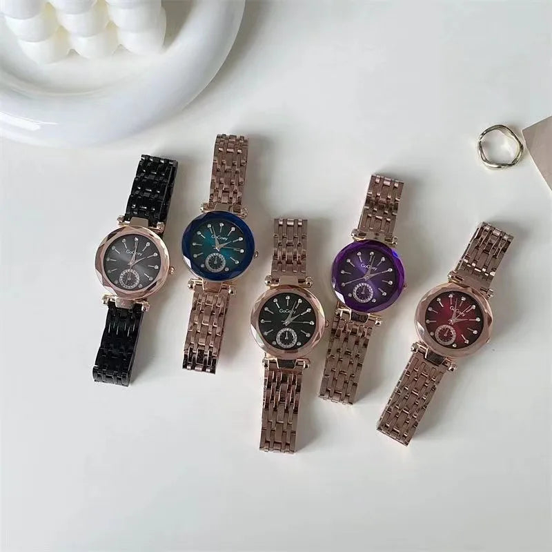 2024 New Brand Women Watches Fashion Steel Ladies Quartz Watch Reloj Mujer Marcas Famosas De Lujo gift Wristwatch Dropshipping