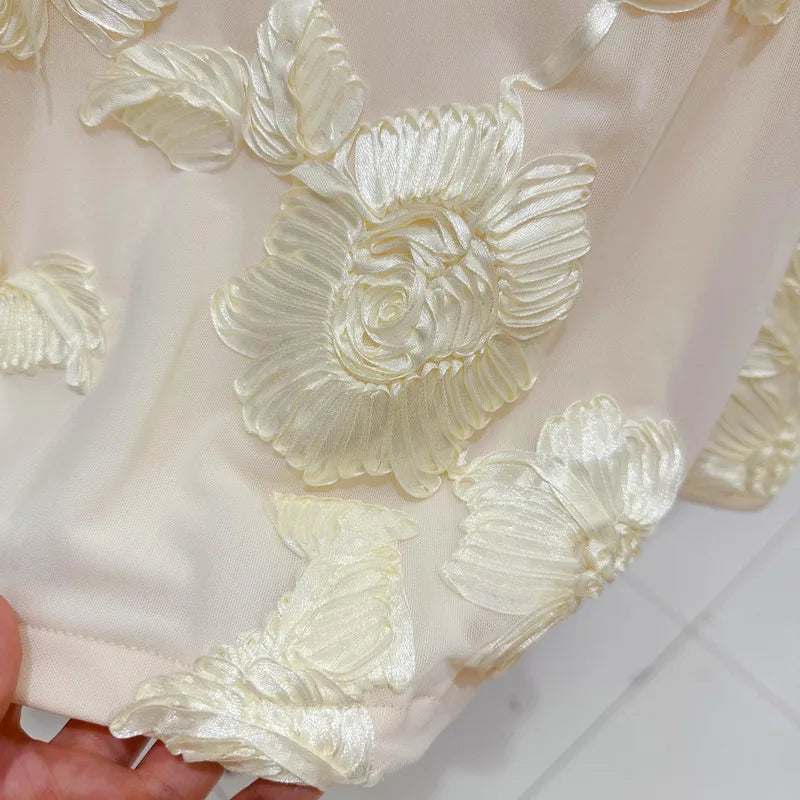 Women Dress Flare Sleeve Printing Embroidery Vintage Dresses