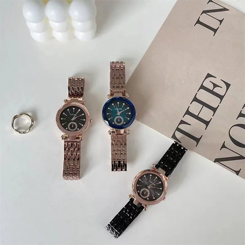 2024 New Brand Women Watches Fashion Steel Ladies Quartz Watch Reloj Mujer Marcas Famosas De Lujo gift Wristwatch Dropshipping