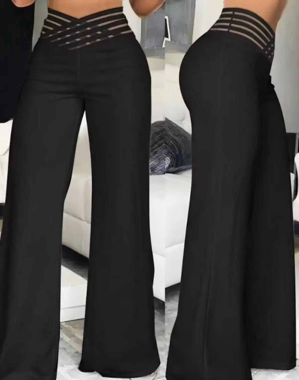 Women Wide Leg Flared Pants