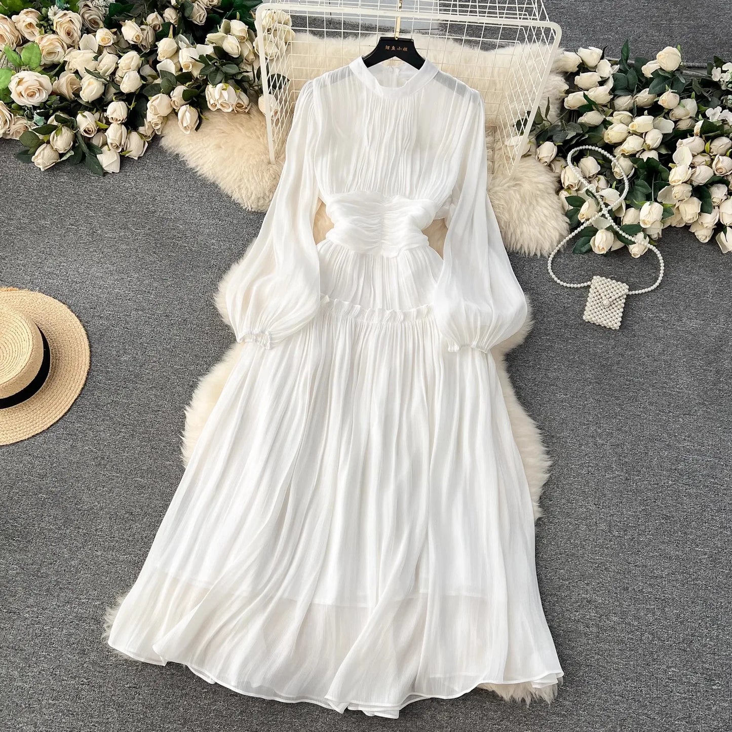 French Luxury Folds Wedding Formal Occasion Dresses