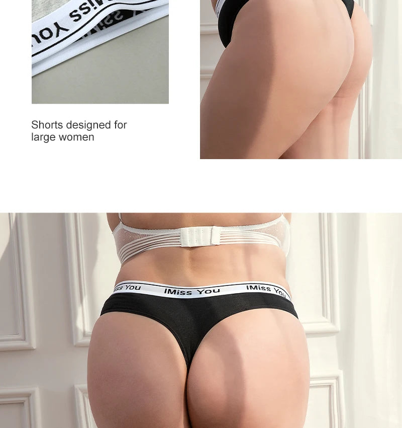 3Pcs Cotton Panties Plus