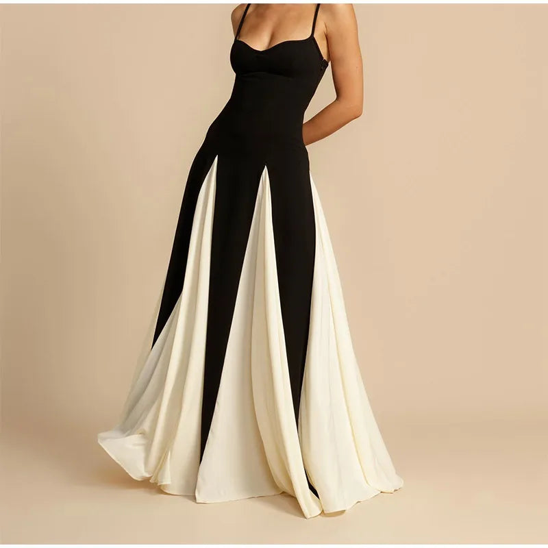 Elegant Backless Sleeveless High Waist  Chic Lady Party Robes