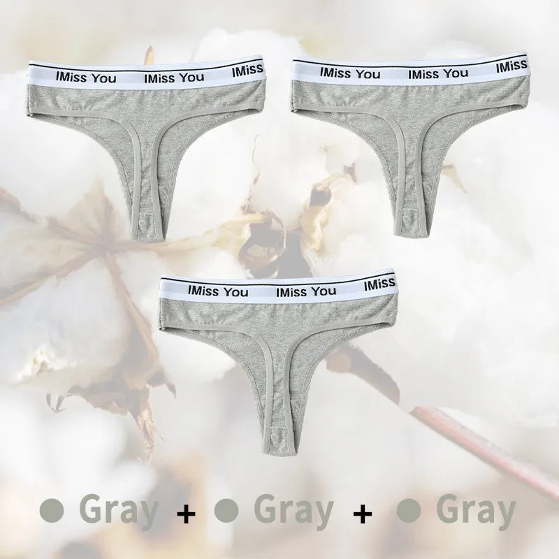 3Pcs Cotton Panties Plus