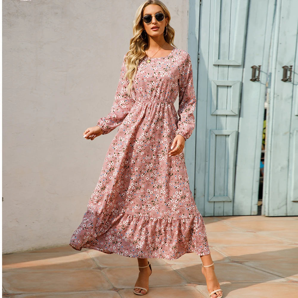 Casual Long Sleeve High Waist Beach Woman Chiffon