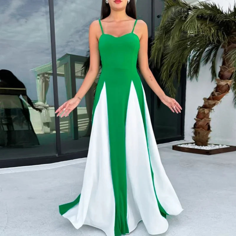 Elegant Backless Sleeveless High Waist  Chic Lady Party Robes