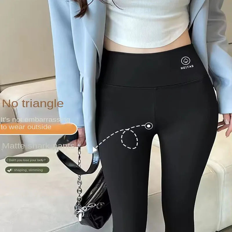 High-waisted Yoga leggings Athletic tights Warm women's running pants