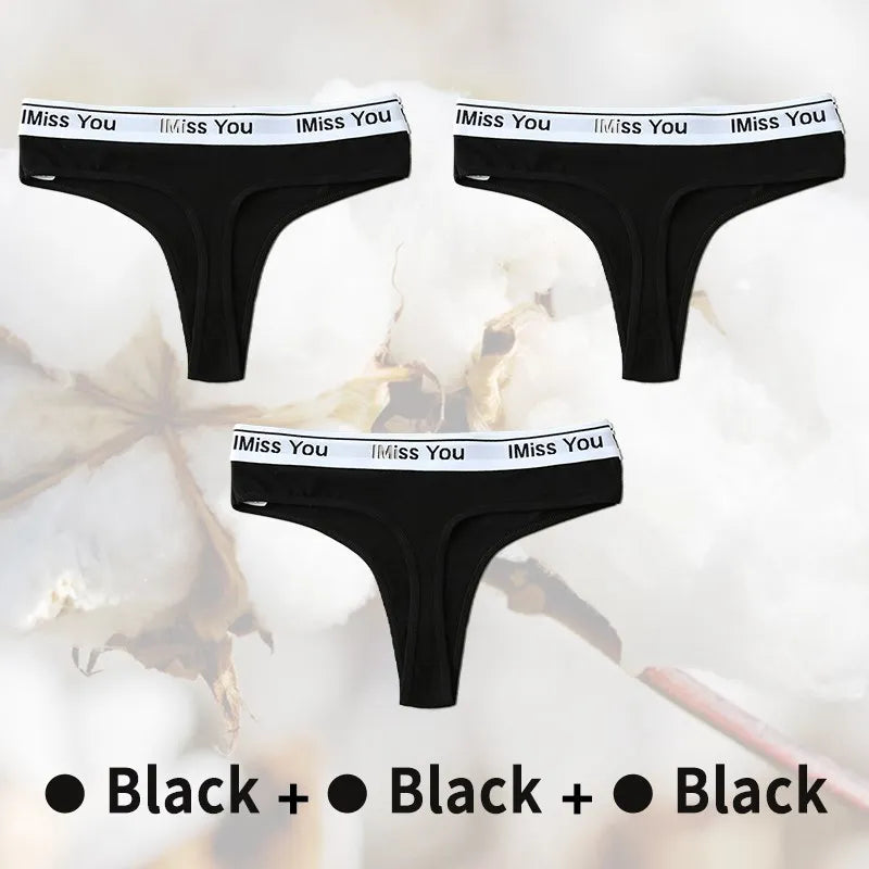 3Pcs Cotton Panties Plus