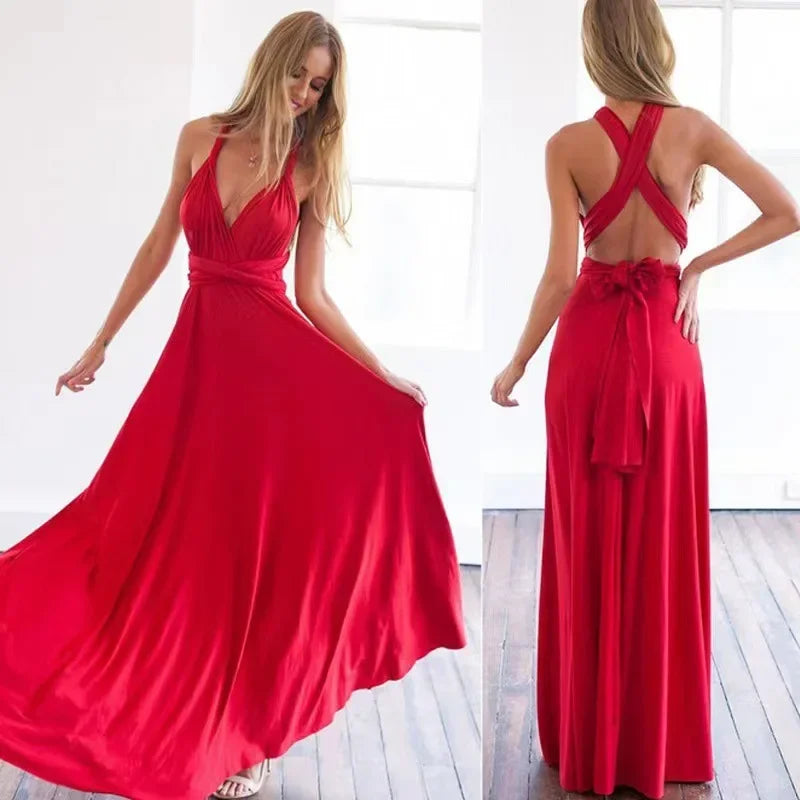 Bridesmaid Formal and More Stunning Red Strapping Dress