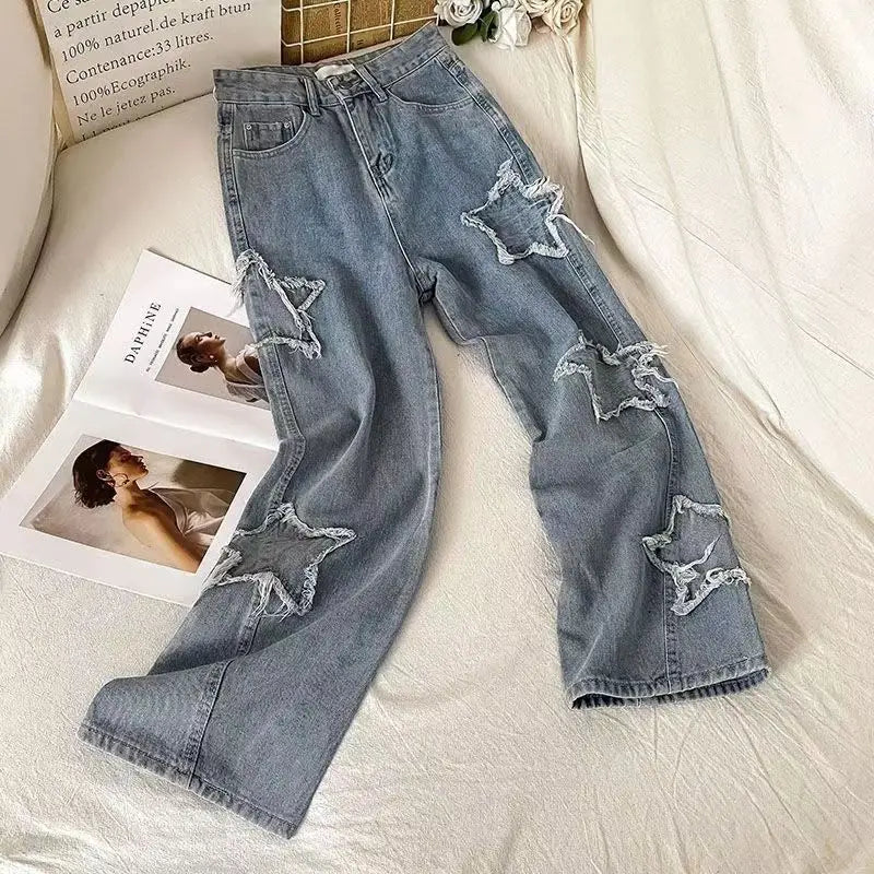 Denim Popular Ins Fashion Korean wIth Star