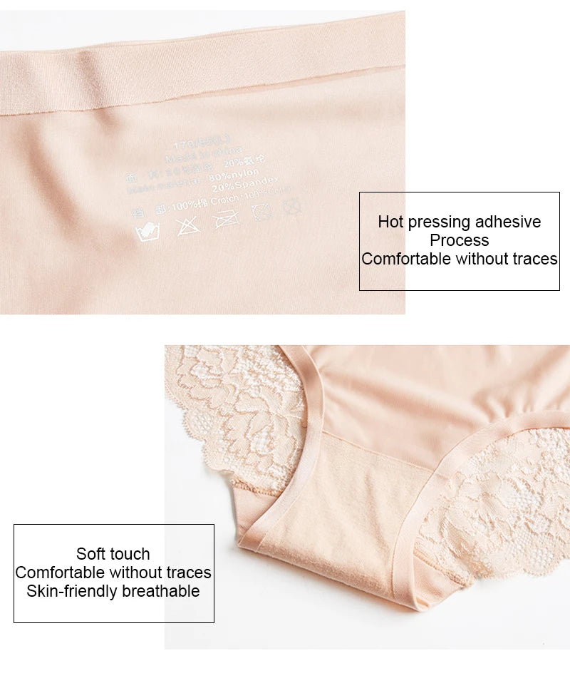 3PCS Panties Exquisite Lace Underwear