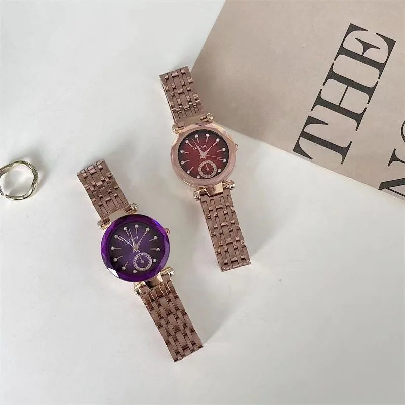 2024 New Brand Women Watches Fashion Steel Ladies Quartz Watch Reloj Mujer Marcas Famosas De Lujo gift Wristwatch Dropshipping