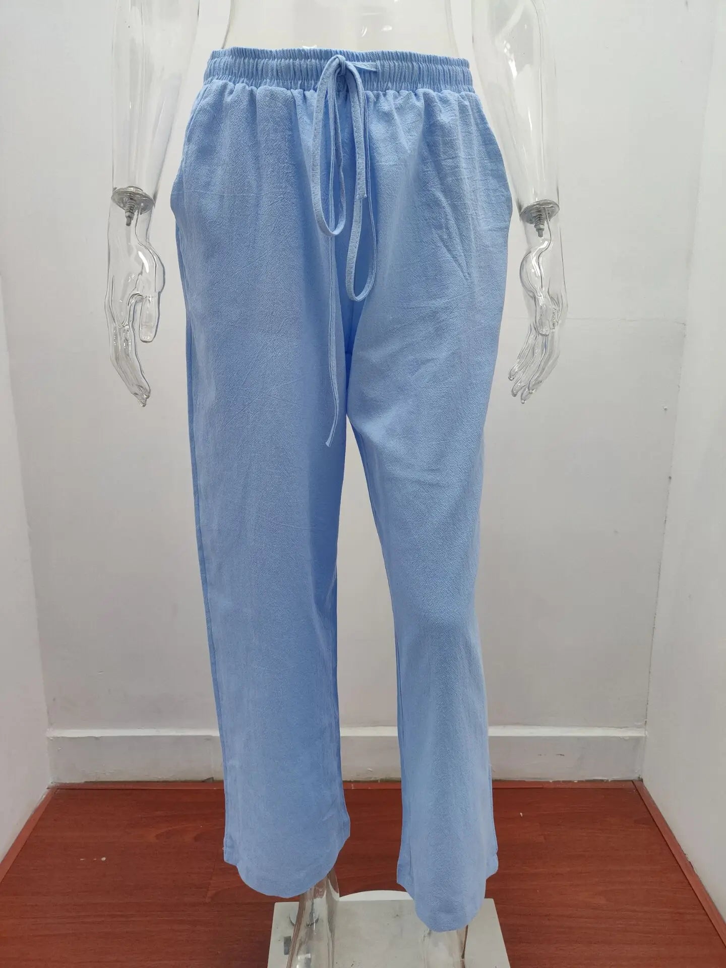 New Casual Women's Wear in Europe,  Large Loose Cotton Hemp Casual Pants