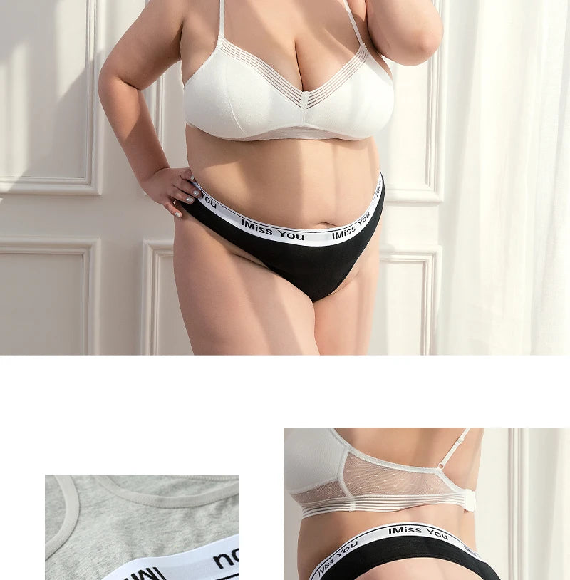 3Pcs Cotton Panties Plus