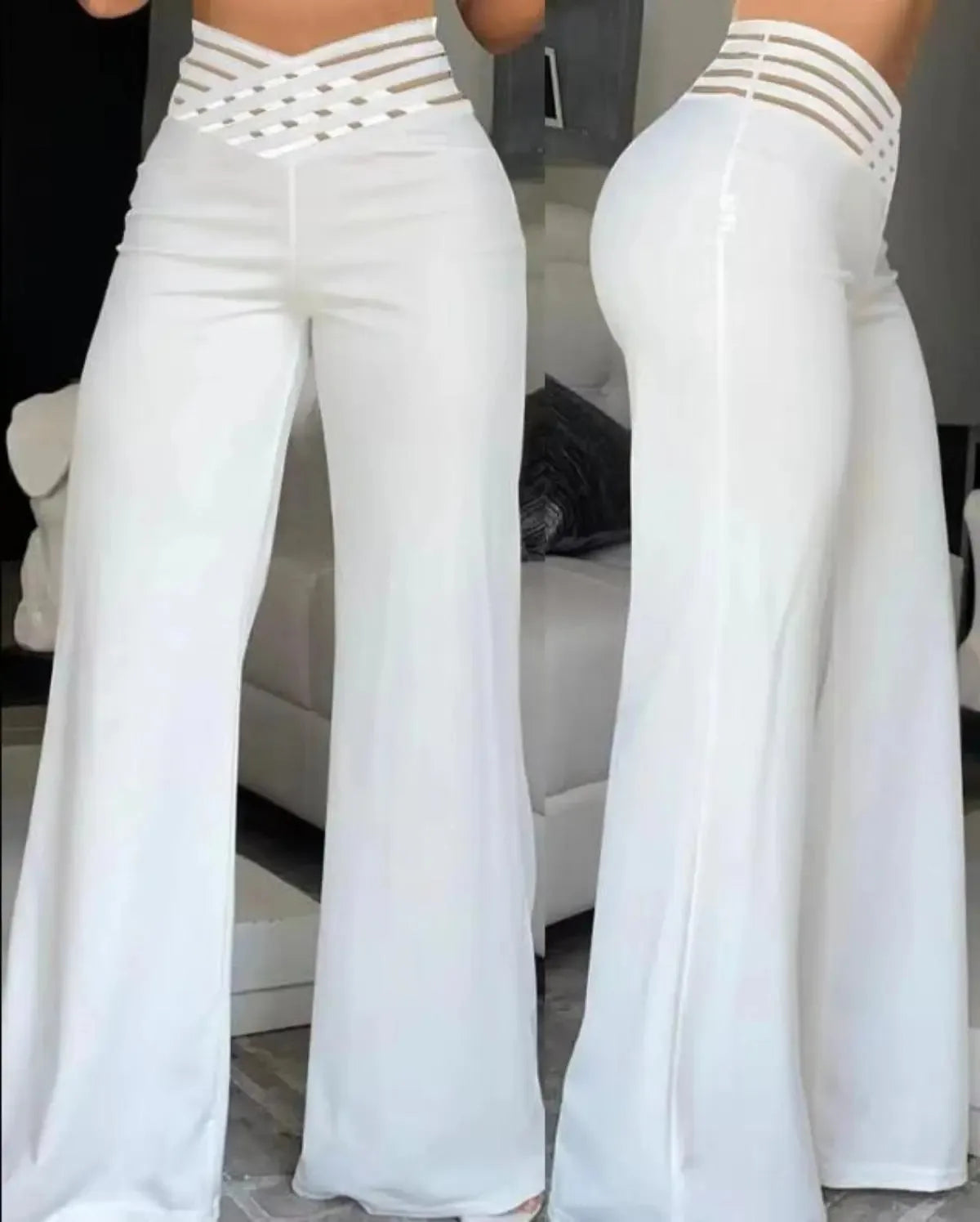 Women Wide Leg Flared Pants