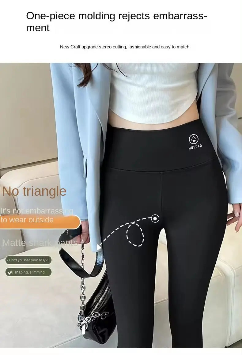 High-waisted Yoga leggings Athletic tights Warm women's running pants