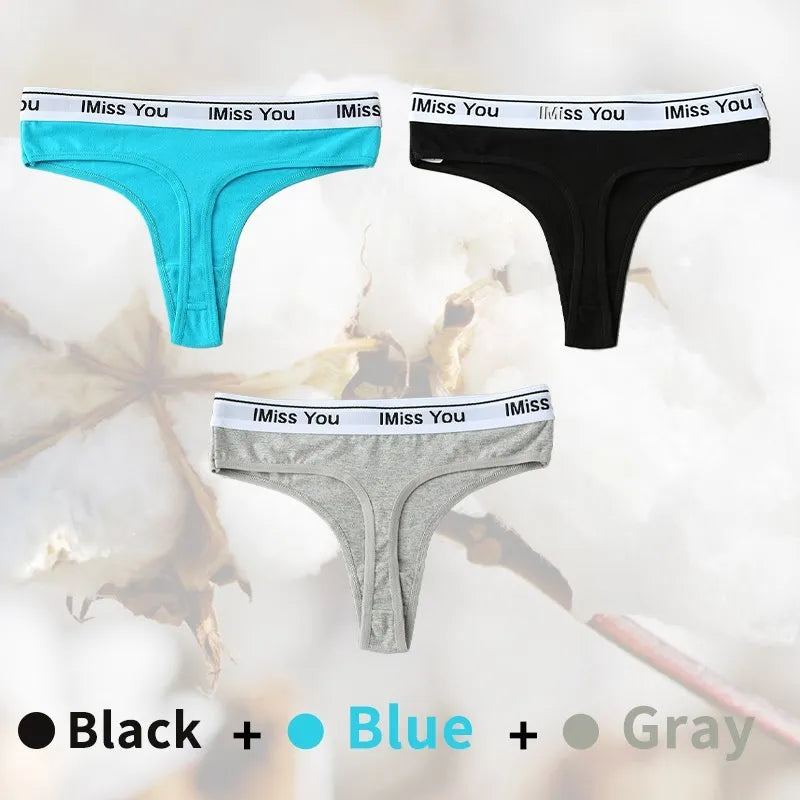 3Pcs Cotton Panties Plus