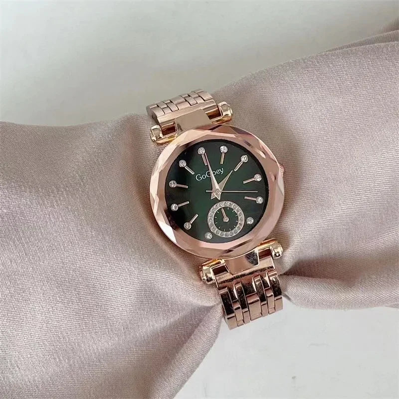 2024 New Brand Women Watches Fashion Steel Ladies Quartz Watch Reloj Mujer Marcas Famosas De Lujo gift Wristwatch Dropshipping