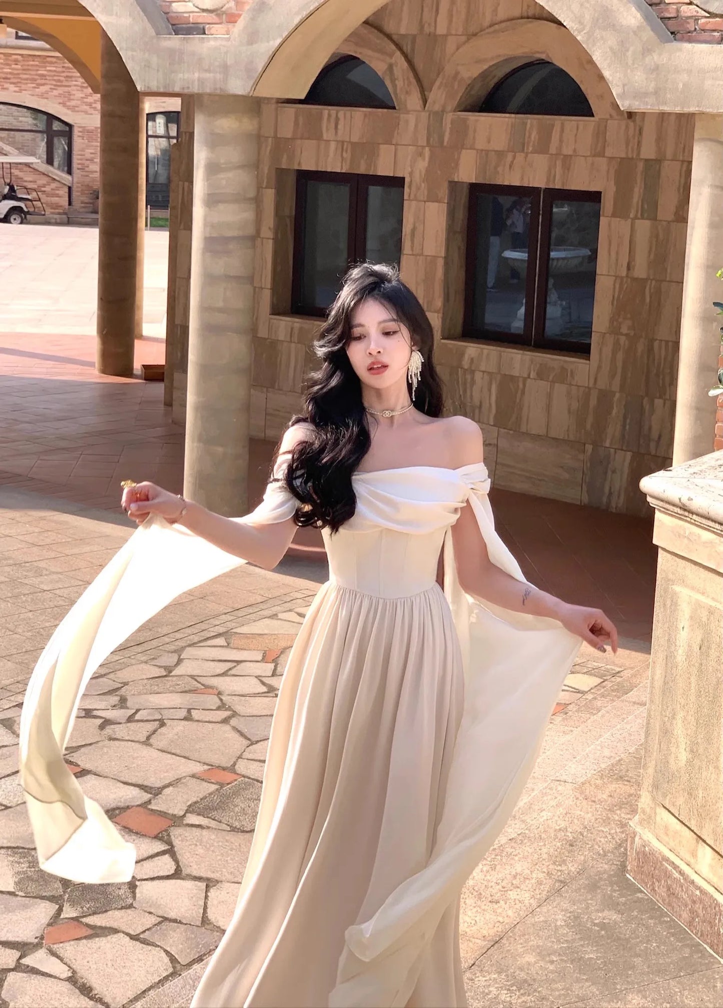 Spring Elegant Wedding Evening Party Prom Dress Women Summer Fashion Princess Formal Occasion Vestidos Rebe Korean Chic Clothes