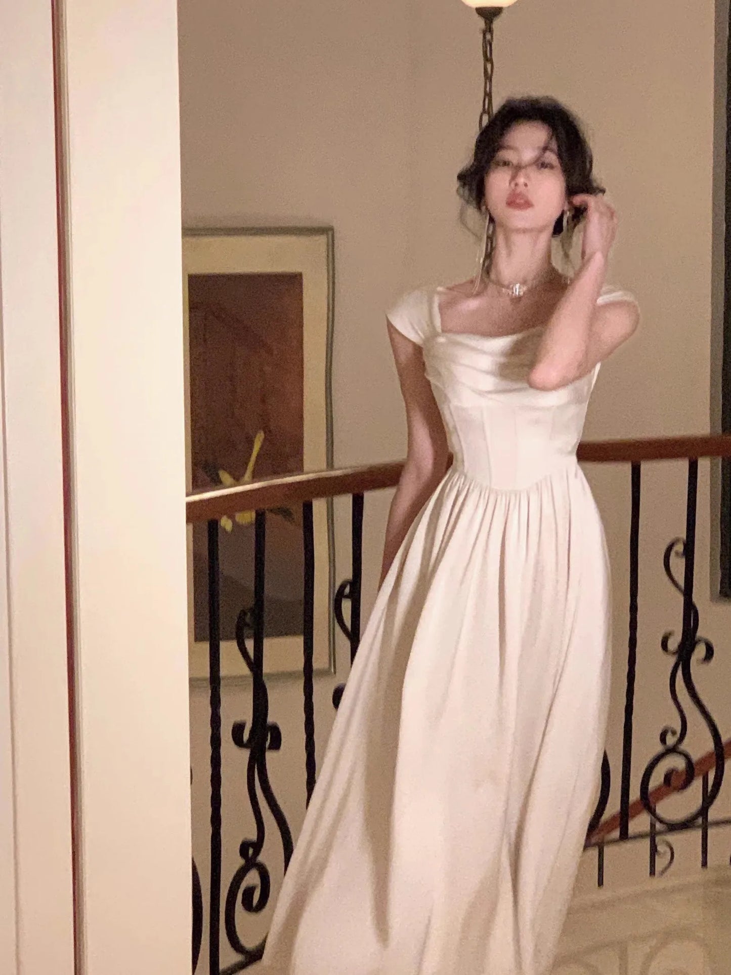 Spring Elegant Wedding Evening Party Prom Dress Women Summer Fashion Princess Formal Occasion Vestidos Rebe Korean Chic Clothes