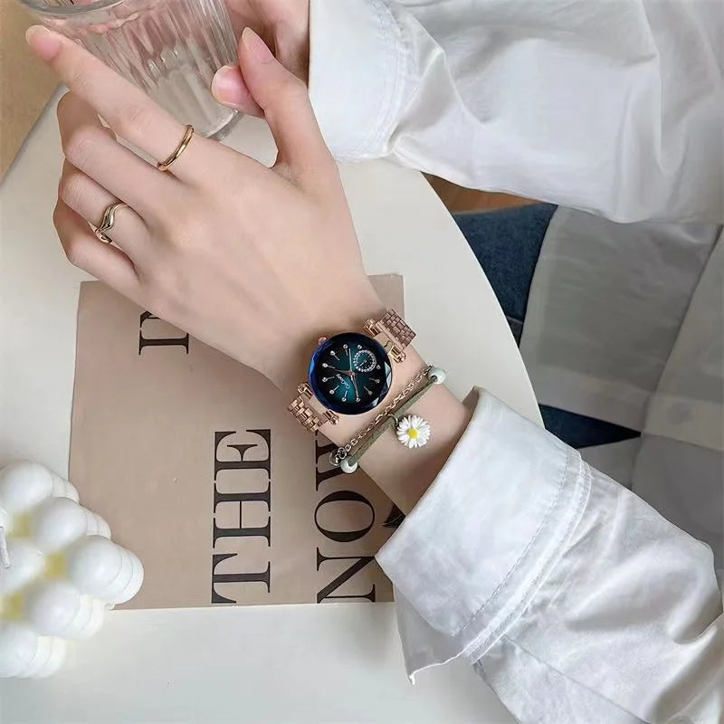 2024 New Brand Women Watches Fashion Steel Ladies Quartz Watch Reloj Mujer Marcas Famosas De Lujo gift Wristwatch Dropshipping