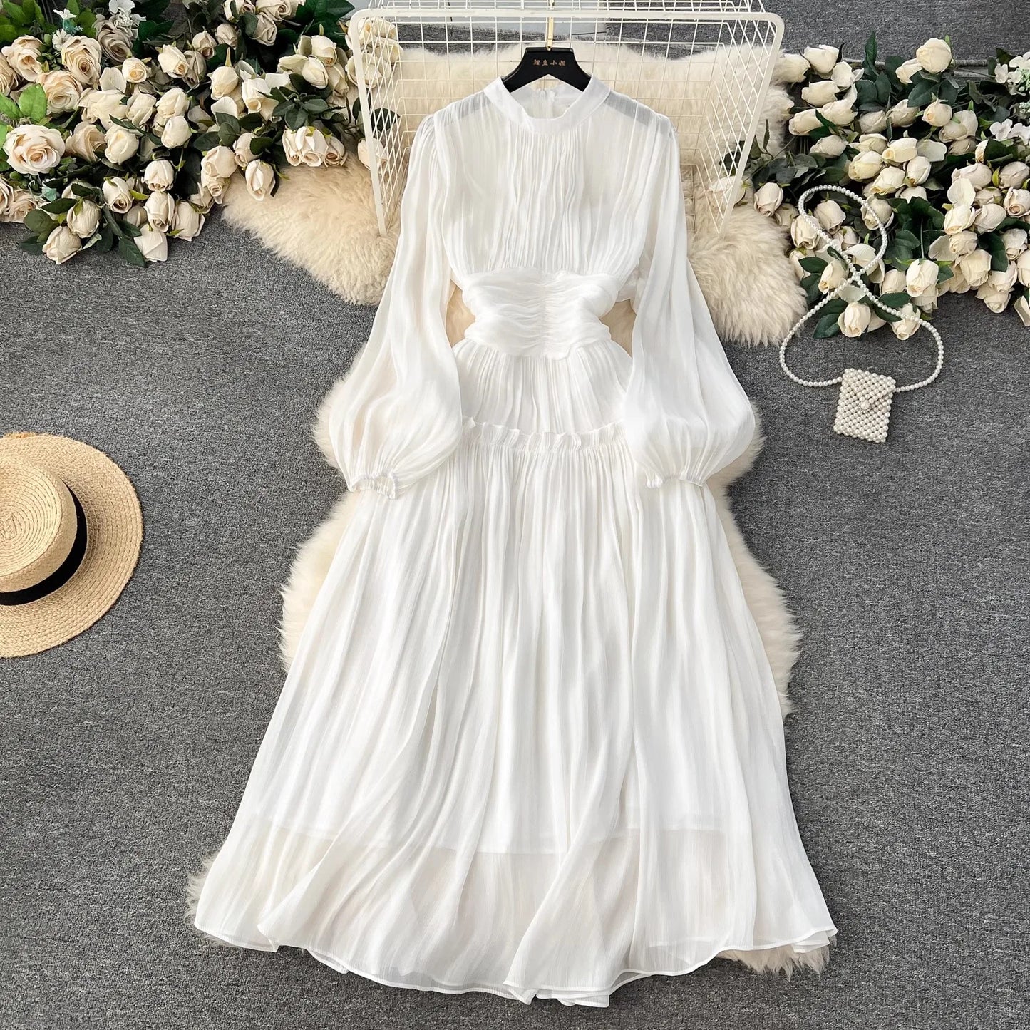 French Luxury Folds Wedding Formal Occasion Dresses