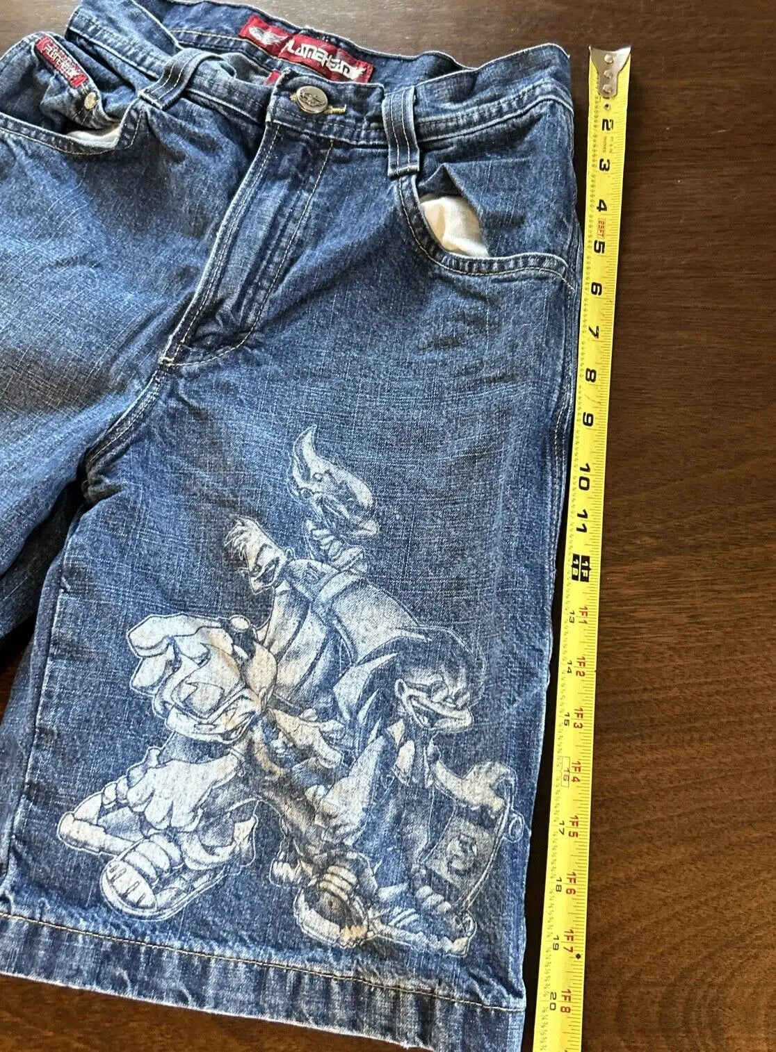 Demin Shorts Vintage Graphic Jean