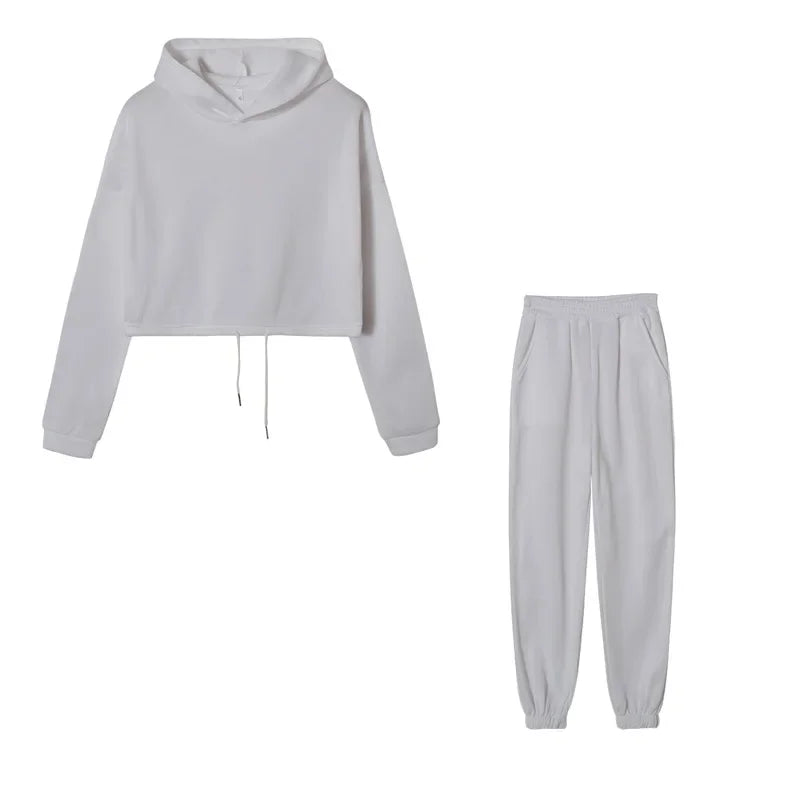 Casual Sportswear Two-piece Set Sweet Style Pant