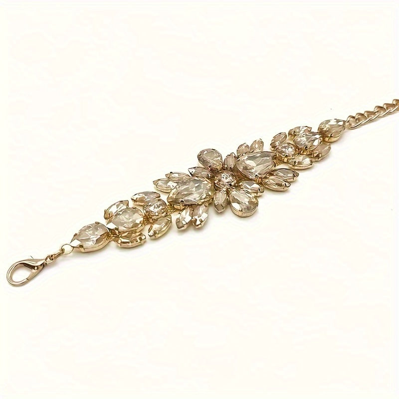 Elegant Adjustable Rhinestone Chain Belt